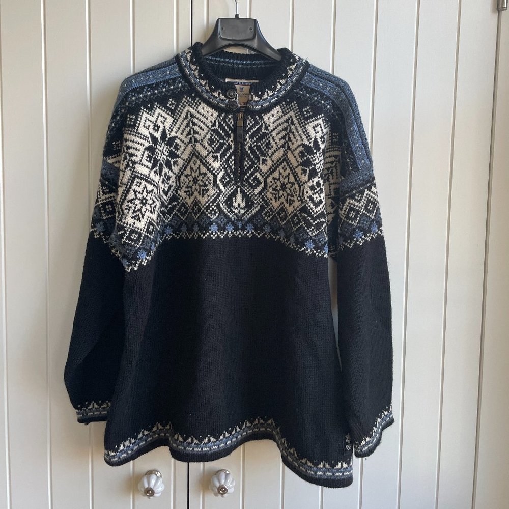 Dale of Norway Black and White Nordic Sweater